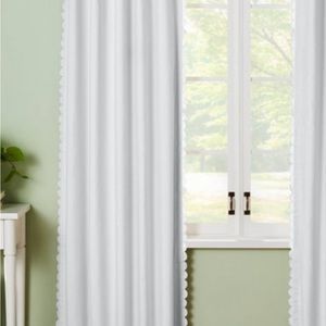 Pillowfort - 84” Scallop Blackout Curtain Panel - Cream